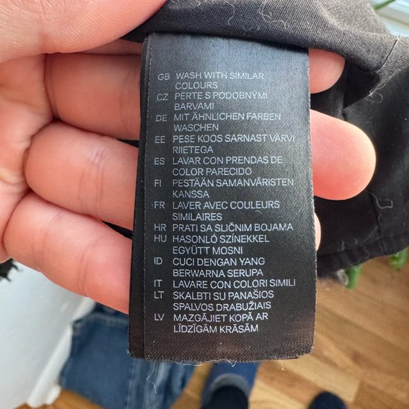 H&M Black Teddy Bear Jacket Coat Mid Length Faux Fur Cozy Fall Winter - Picture 4 of 5